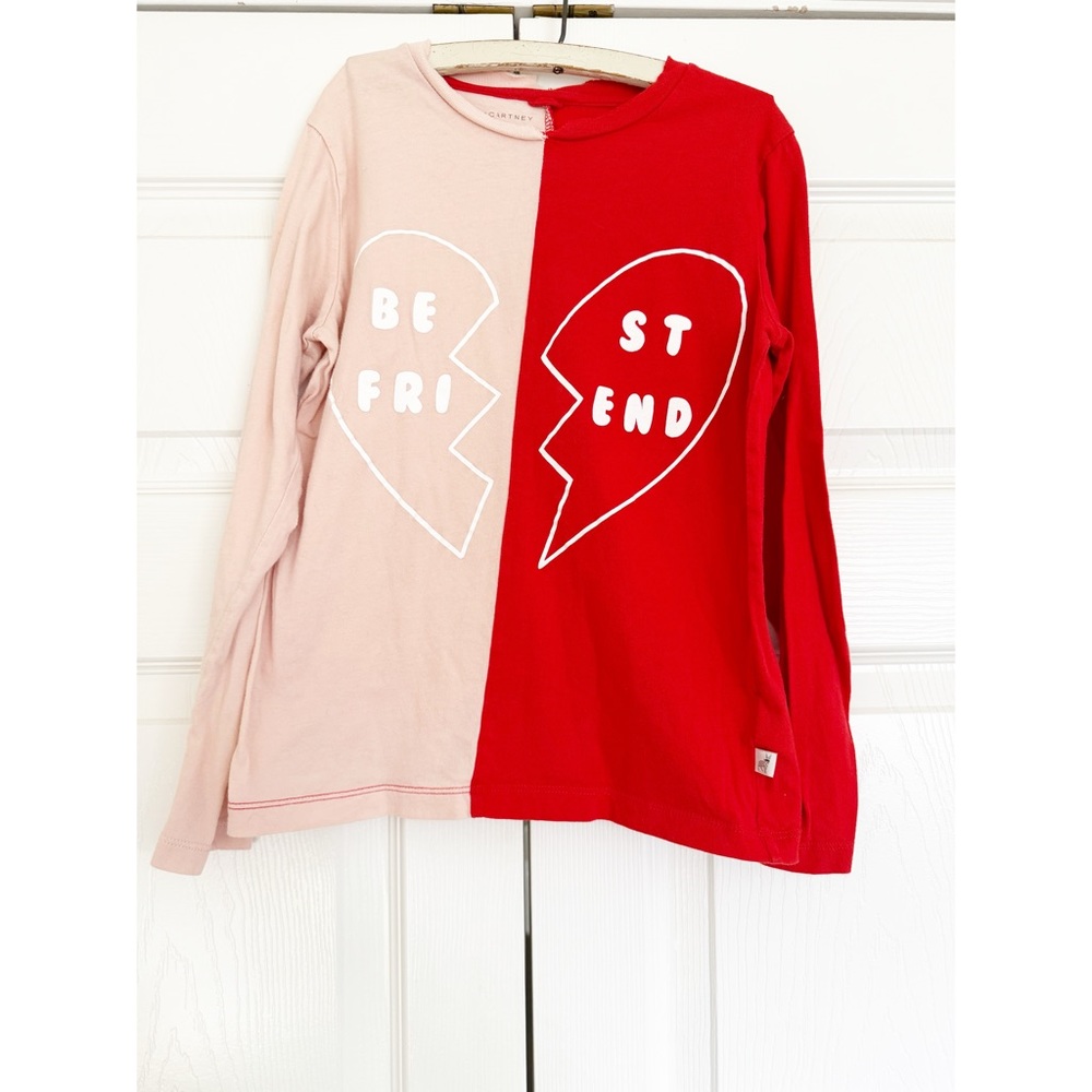 Stella McCartney Kids Two Toned Best Friend Long Sleeve Top Girls size 10